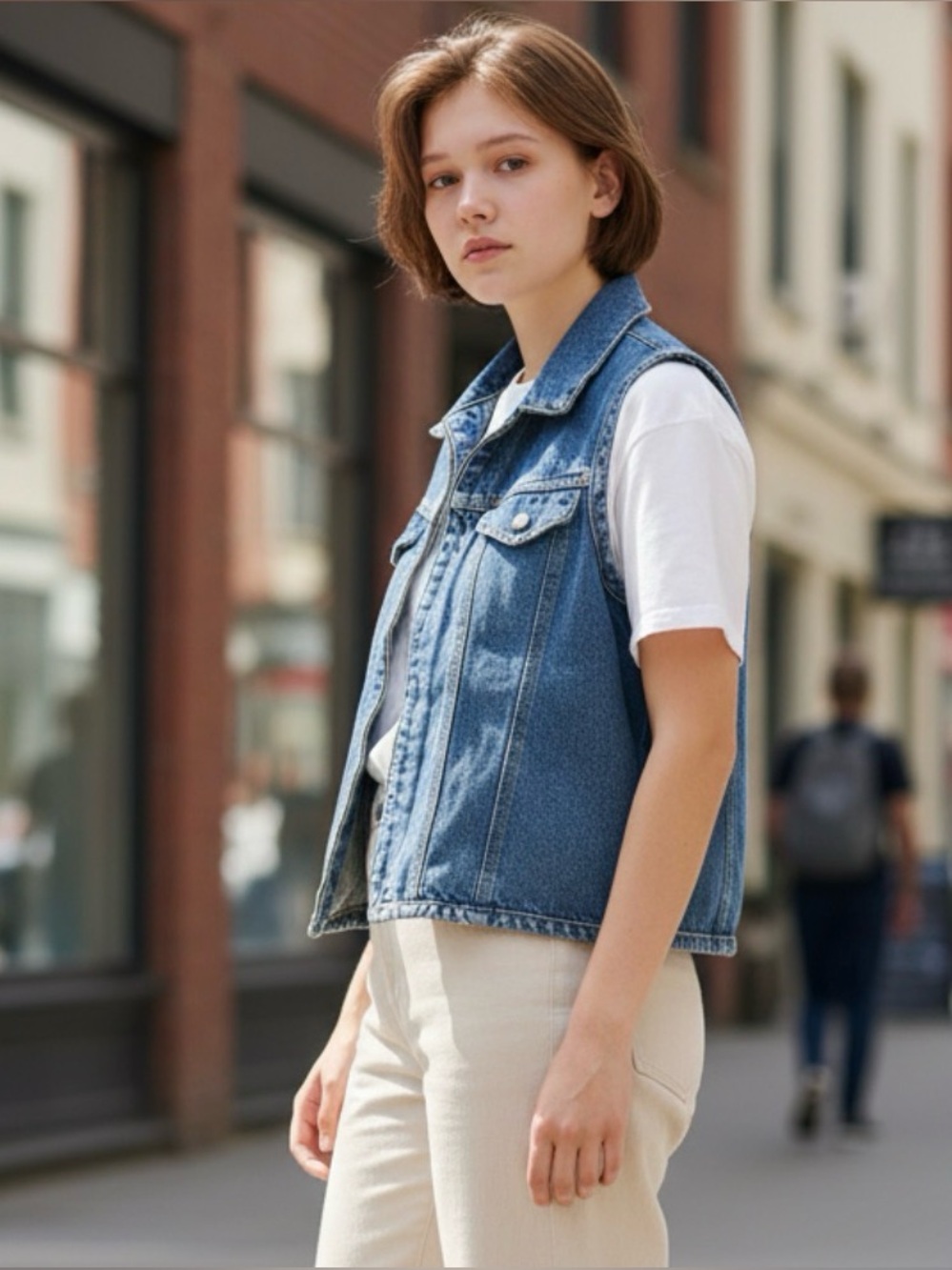 Paris Blues Vintage 90’s Denim Vest S